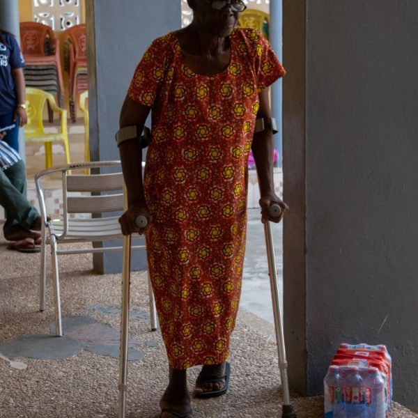 Foundation Elevators Widows in Need distribution at Abiriw, December 2021