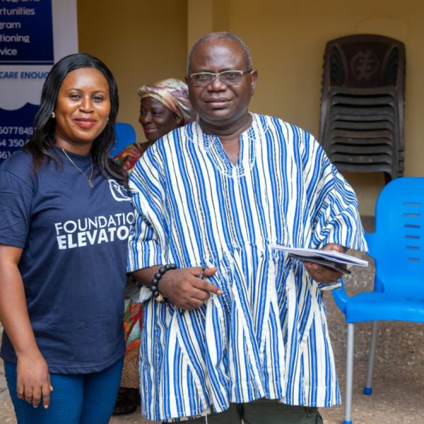 Foundation Elevators Widows in Need distribution at Abiriw, December 2021