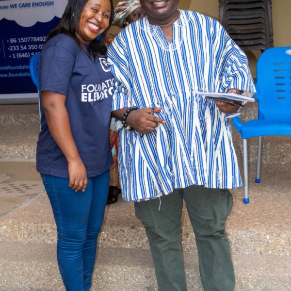 Foundation Elevators Widows in Need distribution at Abiriw, December 2021