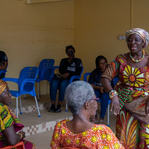 Foundation Elevators Widows in Need distribution at Abiriw, December 2021