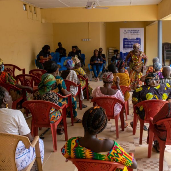 Foundation Elevators Widows in Need distribution at Abiriw, December 2021