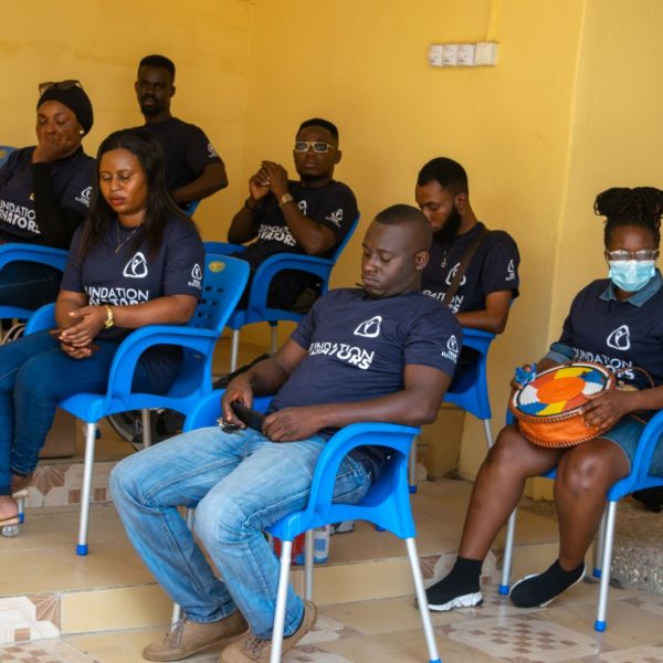 Foundation Elevators Widows in Need distribution at Abiriw, December 2021