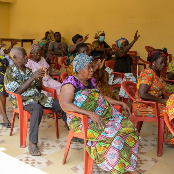 Foundation Elevators Widows in Need distribution at Abiriw, December 2021