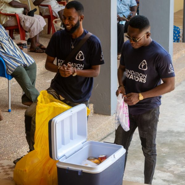 Foundation Elevators Widows in Need distribution at Abiriw, December 2021